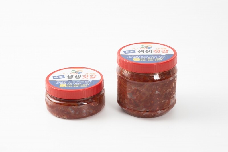 속초생생젓갈,속초생생건어물,국내산오징어젓갈,500g,속초생생오징어젓갈